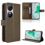 For Oukitel C38 Diamond Texture Leather Phone Case(Brown)