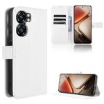 For Oukitel C58 / C58 Pro Diamond Texture Leather Phone Case(White)