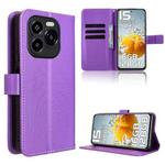 For Oukitel C65 / C65 Pro Diamond Texture Leather Phone Case(Purple)
