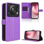 For Oukitel C60 / C60 Pro Diamond Texture Leather Phone Case(Purple)