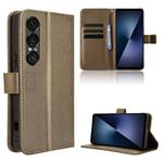 For Sony Xperia 1 VII Diamond Texture Leather Phone Case(Brown)