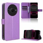 For Sharp Aquos R8 Pro / Leica Leitz Phone 3 Diamond Texture Leather Phone Case(Purple)