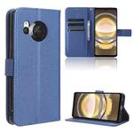 For Sharp Aquos R8 Diamond Texture Leather Phone Case(Blue)