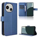 For Sharp Aquos R9 Diamond Texture Leather Phone Case(Blue)