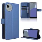 For Sharp Aquos wish4 Diamond Texture Leather Phone Case(Blue)
