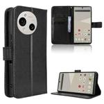 For Sharp Aquos R10 Diamond Texture Leather Phone Case(Black)