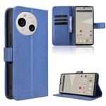 For Sharp Aquos R10 Diamond Texture Leather Phone Case(Blue)