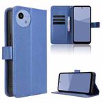 For Sharp Aquos wish5 Diamond Texture Leather Phone Case(Blue)