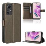 For Xiaomi Redmi Note 12S 4G Diamond Texture Leather Phone Case(Brown)