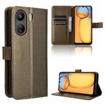 For Xiaomi Redmi 13C 4G / Poco C65 4G Diamond Texture Leather Phone Case(Brown)