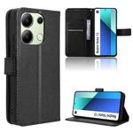 For Xiaomi Redmi Note 13 4G Diamond Texture Leather Phone Case(Black)