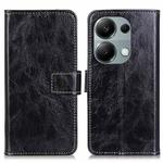 For Xiaomi Redmi Note 13 Pro 4G/Poco M6 Pro 4G Retro Crazy Horse Texture Leather Phone Case(Black)