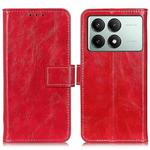 For Xiaomi Poco X6 Pro 5G/Redmi K70E Retro Crazy Horse Texture Leather Phone Case(Red)