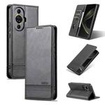 For Huawei Nova 11 Pro AZNS Magnetic Calf Texture Flip Leather Phone Case(Black)