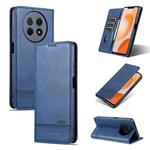 For Huawei Enjoy 60X AZNS Magnetic Calf Texture Flip Leather Phone Case(Dark Blue)