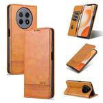 For Huawei Enjoy 60X AZNS Magnetic Calf Texture Flip Leather Phone Case(Light Brown)