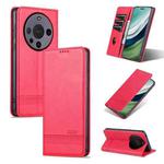 For Huawei Mate 60 AZNS Magnetic Calf Texture Flip Leather Phone Case(Red)