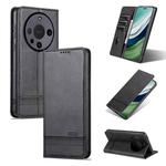 For Huawei Mate 60 AZNS Magnetic Calf Texture Flip Leather Phone Case(Black)