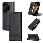 For Huawei Pura 70 Pro / 70 Pro+ Fine Hole AZNS Magnetic Calf Texture Flip Leather Phone Case(Black)
