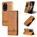 For Huawei nova 13 Pro AZNS Magnetic Calf Texture Flip Leather Phone Case(Light Brown)