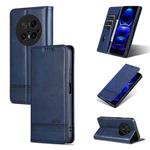 For Huawei Mate 70 Pro / 70 Pro+ AZNS Magnetic Calf Texture Flip Leather Phone Case(Dark Blue)