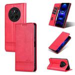 For Huawei Mate 70 AZNS Magnetic Calf Texture Flip Leather Phone Case(Red)