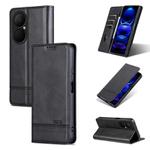 For Huawei Enjoy 80 AZNS Magnetic Calf Texture Flip Leather Phone Case(Black)