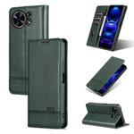 For Huawei Maimang 40 5G AZNS Magnetic Calf Texture Flip Leather Phone Case(Dark Green)