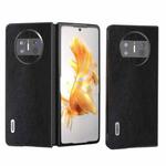For Huawei Mate X3 ABEEL Retro Litchi Texture PU Phone Case(Black)