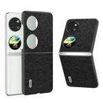 For Huawei P60 Pocket ABEEL Retro Litchi Texture PU Phone Case(Black)