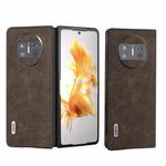 For Huawei Mate X3 ABEEL Dream Litchi Texture PU Phone Case(Khaki)