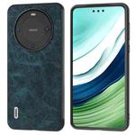 For Huawei Mate 60 Pro ABEEL Dream Litchi Texture PU Phone Case(Blue)