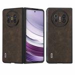 For Huawei Mate X5 ABEEL Dream Litchi Texture PU Phone Case(Khaki)