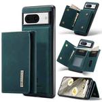 For Google Pixel 8 DG.MING M1 Series 3-Fold Multi Card Wallet + Magnetic Phone Case(Green)