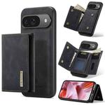 For Google Pixel 9 / 9 Pro DG.MING M1 Series 3-Fold Multi Card Wallet + Magnetic Phone Case(Black)