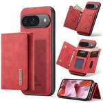 For Google Pixel 9 / 9 Pro DG.MING M1 Series 3-Fold Multi Card Wallet + Magnetic Phone Case(Red)