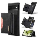For Google Pixel 6 DG.MING M2 Series 3-Fold Multi Card Bag + Magnetic Phone Case(Black)