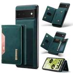 For Google Pixel 6 DG.MING M2 Series 3-Fold Multi Card Bag + Magnetic Phone Case(Green)