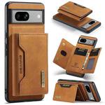 For Google Pixel 8A DG.MING M2 Series 3-Fold Multi Card Bag + Magnetic Phone Case(Brown)