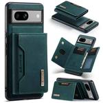 For Google Pixel 8A DG.MING M2 Series 3-Fold Multi Card Bag + Magnetic Phone Case(Green)