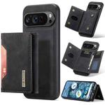 For Google Pixel 9 Pro XL DG.MING M2 Series 3-Fold Multi Card Bag + Magnetic Phone Case(Black)