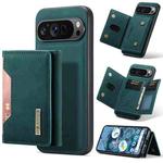 For Google Pixel 9 Pro XL DG.MING M2 Series 3-Fold Multi Card Bag + Magnetic Phone Case(Green)