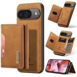 For Google Pixel 9 / 9 Pro DG.MING M2 Series 3-Fold Multi Card Bag + Magnetic Phone Case(Brown)