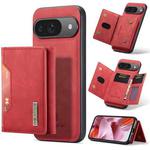 For Google Pixel 9 / 9 Pro DG.MING M2 Series 3-Fold Multi Card Bag + Magnetic Phone Case(Red)