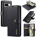 For Google Pixel 8 DG.MING Crazy Horse Texture Detachable Magnetic Leather Phone Case(Black)