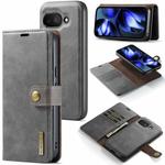 For Google Pixel 9a DG.MING Crazy Horse Texture Detachable Magnetic Leather Phone Case(Grey)