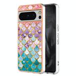For Google Pixel 8 Pro Electroplating IMD TPU Phone Case(Colorful Scales)