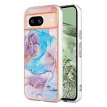 For Google Pixel 8a Electroplating IMD TPU Phone Case(Blue Marble)