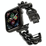 Big Denim Chain Metal Watch Band For Apple Watch 42mm(Black)