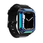 Armor Case Integrated TPU Watch Band For Apple Watch 6 44mm(Blue)